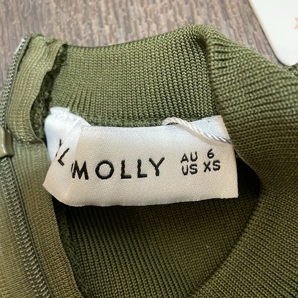 HELLO MOLLY FLYING FIRST CLASS DRESS KHAKI SIZE XS - Picture 7 of 10